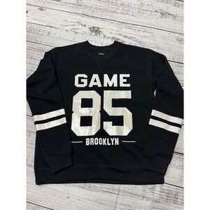 Royal Blue Brooklyn Game 85 Black Crewneck Sweatshirt 3XL‎